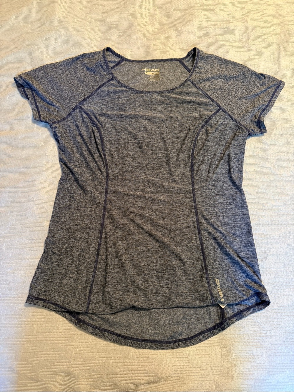 HEAD Women's Navy Heather Short Sleeve Performance Tee